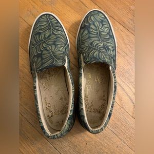 KEDS x Rifle Paper Co palm slip on shoes - worn once